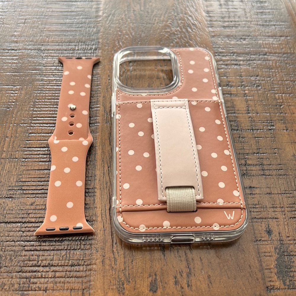 Walli iphone case and matching iwatch band